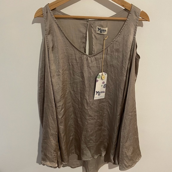 NWT Show Me Your MuMu Silver Shoulder Boo Tunic S - Picture 3 of 9